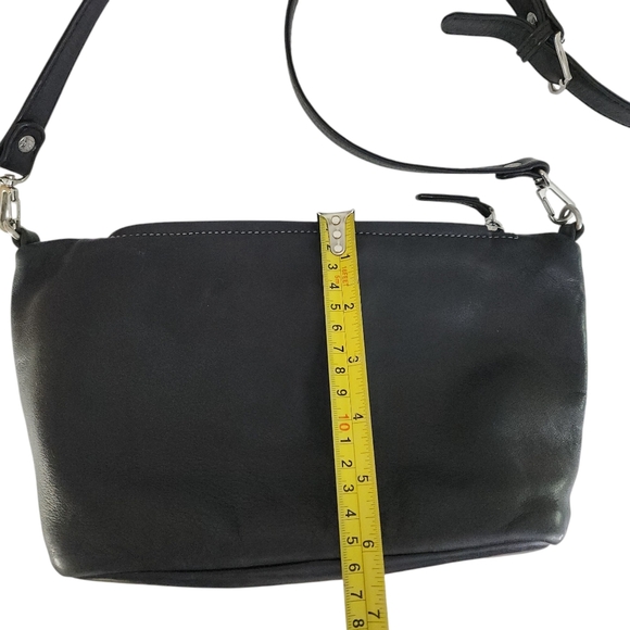 TIGNANELLO Black Leather Crossbody Bag made in Italy - Picture 10 of 14